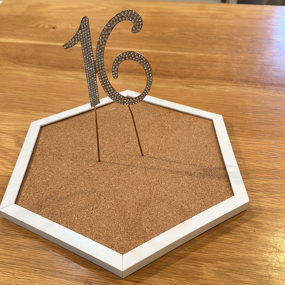 Monogram Cake Toppers - Gold Rhinestone - 16 - Picture 2 of 14
